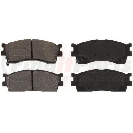 Custom Accessories AXCD889 Disc Brake Pad Set - Front, Ceramic, with Hardware, FMSI D889