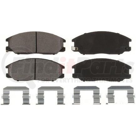 Custom Accessories AXCD955 Disc Brake Pad Set - Front, Ceramic, with Hardware, FMSI D864/D903/D955/D1013