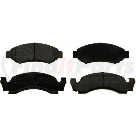 Custom Accessories AXMD50 Disc Brake Pad Set - Front, Semi-Metallic, FMSI D50/D92, with Shims