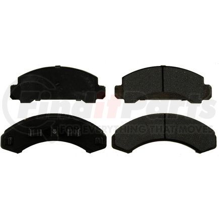 Custom Accessories AXMD249 Disc Brake Pad Set - Front, Semi-Metallic, FMSI D249