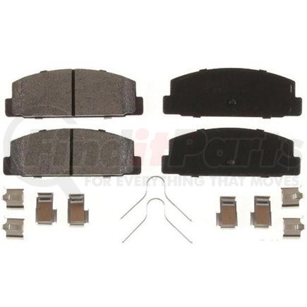 Custom Accessories AXMD482 Disc Brake Pad Set - Rear, Semi-Metallic, FMSI D482