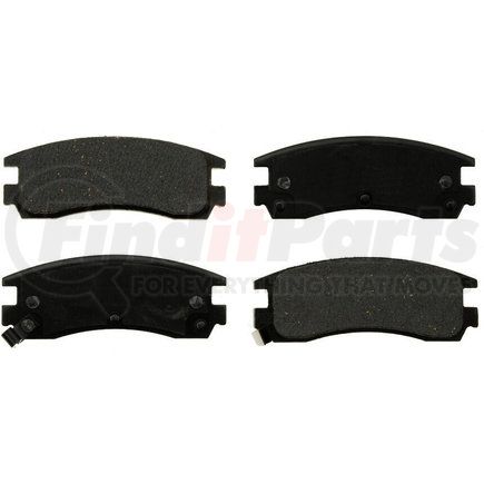 Custom Accessories AXMD508 Disc Brake Pad Set - Rear, Semi-Metallic, FMSI D508, with Shims and Wear Sensors