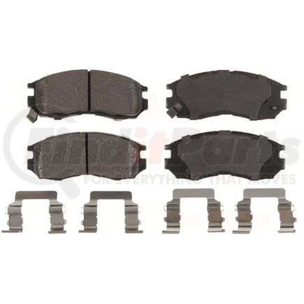 Custom Accessories AXMD484 Disc Brake Pad Set - Front, Semi-Metallic, FMSI D484, with Shims