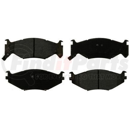 Custom Accessories AXMD522 Disc Brake Pad Set - Front, Semi-Metallic, FMSI D522, without Hardware