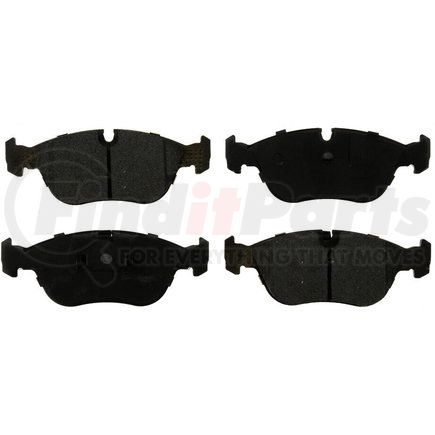 Custom Accessories AXMD618 Disc Brake Pad Set - Front, Semi-Metallic, FMSI D618
