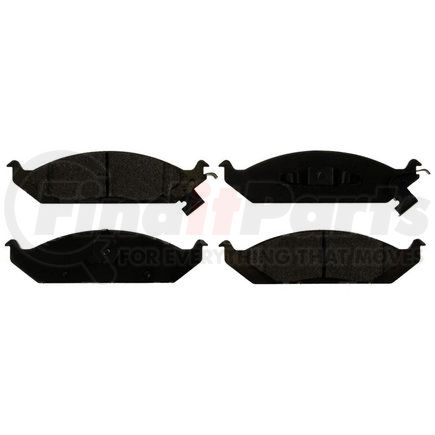 Custom Accessories AXMD650A Disc Brake Pad Set - Front, Semi-Metallic, FMSI D650A