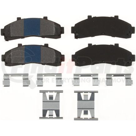 Custom Accessories AXMD652 Disc Brake Pad Set - Front, Semi-Metallic, FMSI D652, without Hardware
