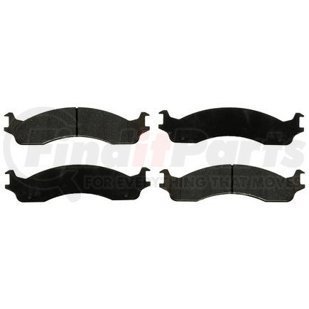 Custom Accessories AXMD655A Disc Brake Pad Set - Front, Semi-Metallic, FMSI D655A