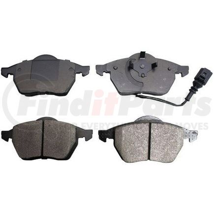 Custom Accessories AXMD687A Disc Brake Pad Set - Front, Semi-Metallic, FMSI D687A
