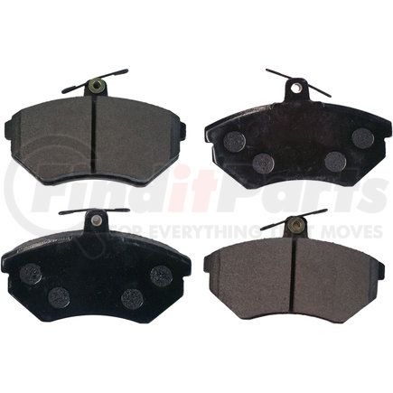 Custom Accessories AXMD696 Disc Brake Pad Set - Front, Semi-Metallic, FMSI D696