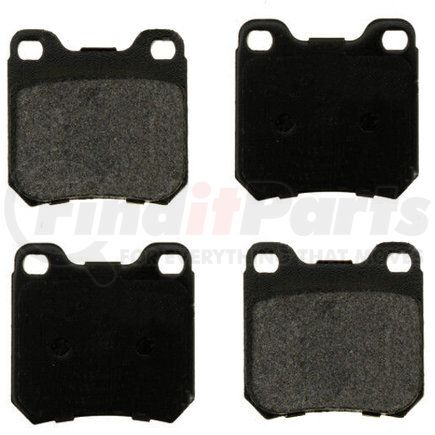 Custom Accessories AXMD709A Disc Brake Pad Set - Rear, Semi-Metallic, FMSI D709A