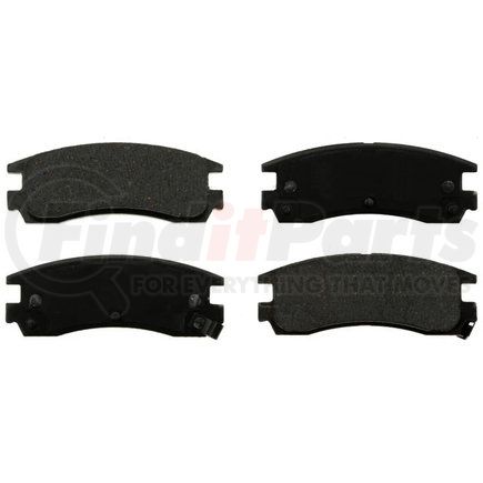 Custom Accessories AXMD714 Disc Brake Pad Set - Rear, Semi-Metallic, FMSI D714/D508/D698, with Shims