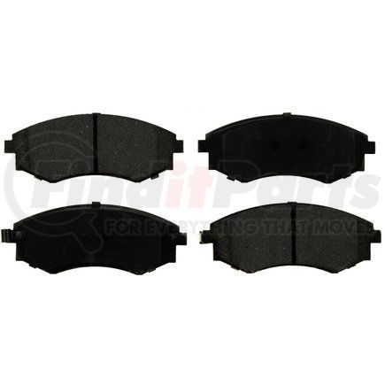 Custom Accessories AXMD700 Disc Brake Pad Set - Front, Semi-Metallic, FMSI D449/D700/D747/D887, with Shims and Wear Sensors