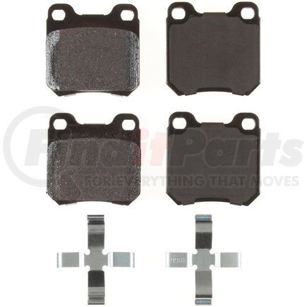 Custom Accessories AXMD709 Disc Brake Pad Set - Rear, Semi-Metallic, FMSI D709