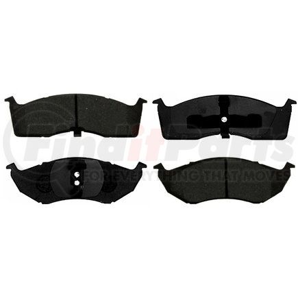 Custom Accessories AXMD730B Disc Brake Pad Set - Front, Semi-Metallic, FMSI D730B