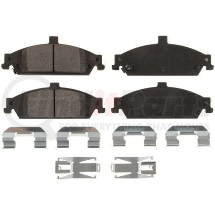 Custom Accessories AXMD727 Disc Brake Pad Set - Front, Semi-Metallic, FMSI D727/D752, without Hardware