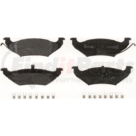 Custom Accessories AXMD751 Disc Brake Pad Set - Rear, Semi-Metallic, FMSI D751