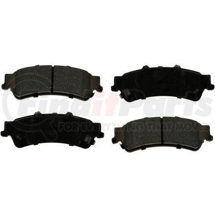 Custom Accessories AXMD792 Disc Brake Pad Set - Rear, Semi-Metallic, FMSI D792, without Hardware