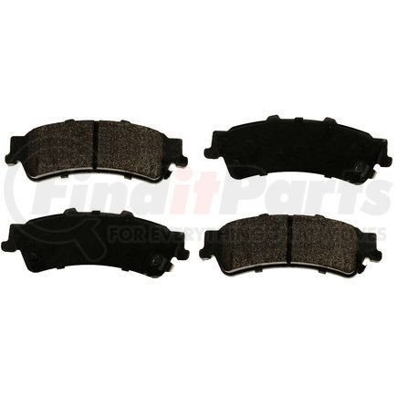 Custom Accessories AXMD792A Disc Brake Pad Set - Rear, Semi-Metallic, FMSI D792A