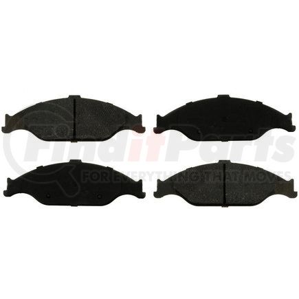 Custom Accessories AXMD804 Disc Brake Pad Set - Front, Semi-Metallic, FMSI D804, with Shims