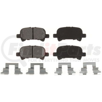 Custom Accessories AXMD828 Disc Brake Pad Set - Rear, Semi-Metallic, FMSI D828, with Shims