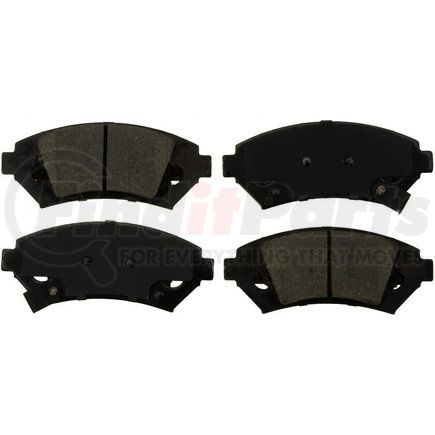 Custom Accessories AXMD818 Disc Brake Pad Set - Front, Semi-Metallic, FMSI D818, with Shims