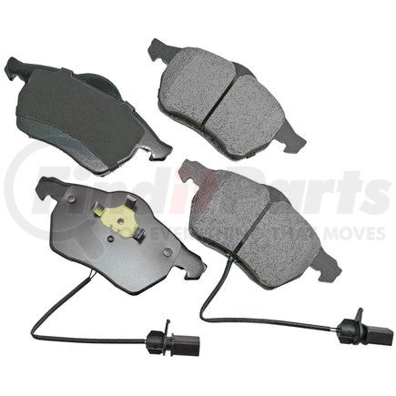 Custom Accessories AXMD840 Disc Brake Pad Set - Front, Semi-Metallic, FMSI D840