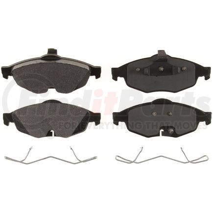 Custom Accessories AXMD869 Disc Brake Pad Set - Front, Semi-Metallic, FMSI D869, with Shims, for Sedan Models
