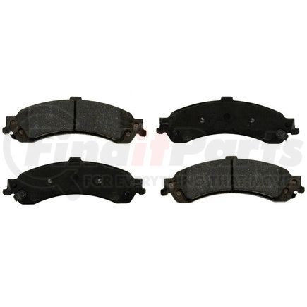 Custom Accessories AXMD975 Disc Brake Pad Set - Rear, Semi-Metallic, FMSI D975