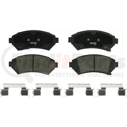 Custom Accessories AXMD1076 Disc Brake Pad Set - Front, Semi-Metallic, FMSI D1076
