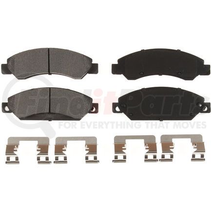 Custom Accessories AXMD1092 Disc Brake Pad Set - Front, Semi-Metallic, FMSI D1092, with Shims