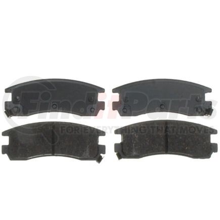 Custom Accessories AXOD714 Disc Brake Pad Set - Rear, Organic, FMSI D714
