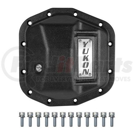 YHCC-D44JL-FRONT by YUKON - Yukon Hardcore Front Nodular Iron Cover for Jeep Wrangler JL Dana 44 Front