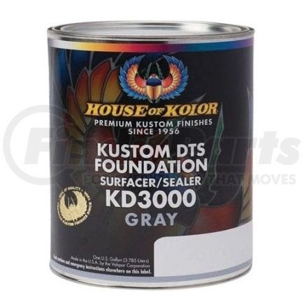 KD3000-G01 by HOUSE OF KOLOR - DTS Primer Surfacer/Sealer - KD Series, Gray, 1 Gallon
