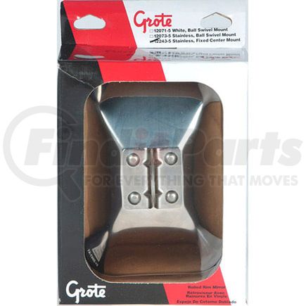 12243 by GROTE - Rolled Rim Mirror with Center Mount