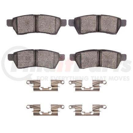 1551-1100-01 by DYNAMIC FRICTION COMPANY - 5000 Advanced Pads - Ceramic and Hardware Kit