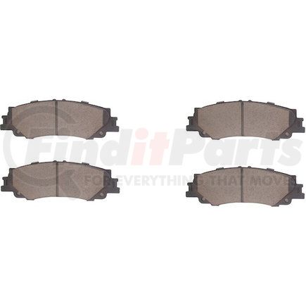 1551-2439-00 by DYNAMIC FRICTION COMPANY - 5000 Advanced Brake Pads - Ceramic