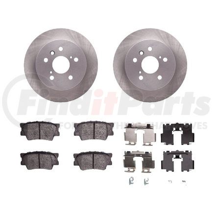 4512-76155 by DYNAMIC FRICTION COMPANY - GEOSPEC Coated Rotors with 5000 Brake Pads - Ceramic and Hardware