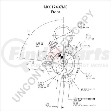 M0017407ME by LEECE NEVILLE - Heavy Duty Starter Motor