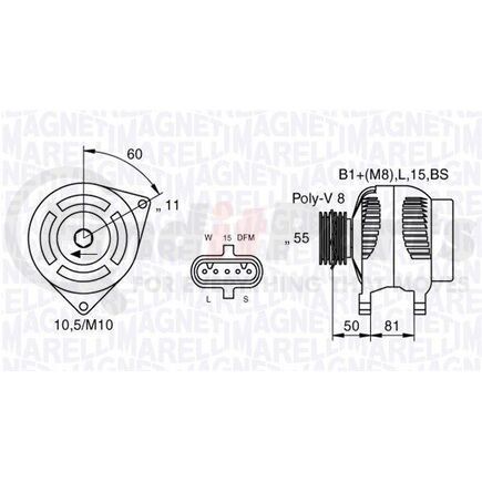 MAR-MAN2003 by MAGNETI MARELLI - Alternator