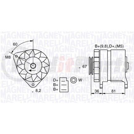 MAR-MAN653 by MAGNETI MARELLI - Alternator