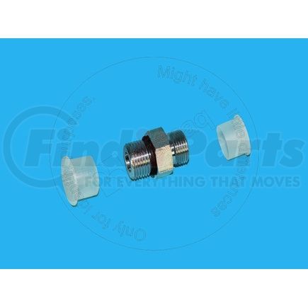 6V8638 by BLUMAQ - Hydraulic Coupling / Adapter - Steel, 1 in. Long, Straight, with Center Hex