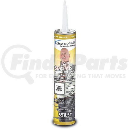 551LST1 by DICOR - Lap Sealant - Tan, Non-Sag, Non-Levelling, 10.3 Oz.