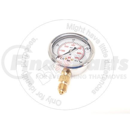 8T0860 by BLUMAQ - Air Pressure Gauge - Dual Scale, -100 to 40,000 kPA