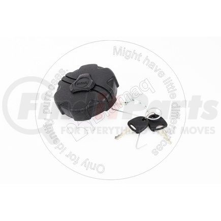 2658575 by BLUMAQ - Fuel Tank Cap - with Keys, fits Catepillar Compact Wheel Loader