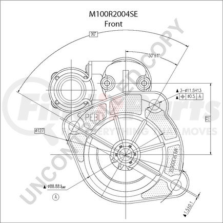 M100R2004SE by LEECE NEVILLE - Starter Motor - Heavy Duty, M100, 12 Voltage