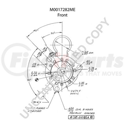 M0017282ME by LEECE NEVILLE - Heavy Duty Starter Motor