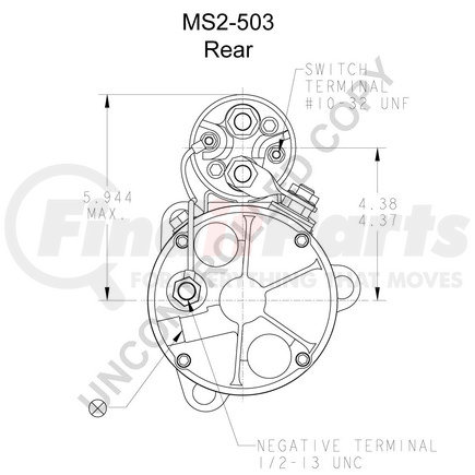 MS2-503 by LEECE NEVILLE - Heavy Duty Starter Motor