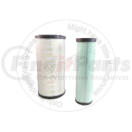 HY11N627040 by BLUMAQ - Engine Air Filter - Primary, Radial Seal, Finned, 482 mm. L, 130 mm. ID, 233 mm. OD