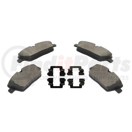 1003-1308AM by MPA ELECTRICAL - Quality-Built Black Series Semi-Metallic Brake Pads w/ Hardware